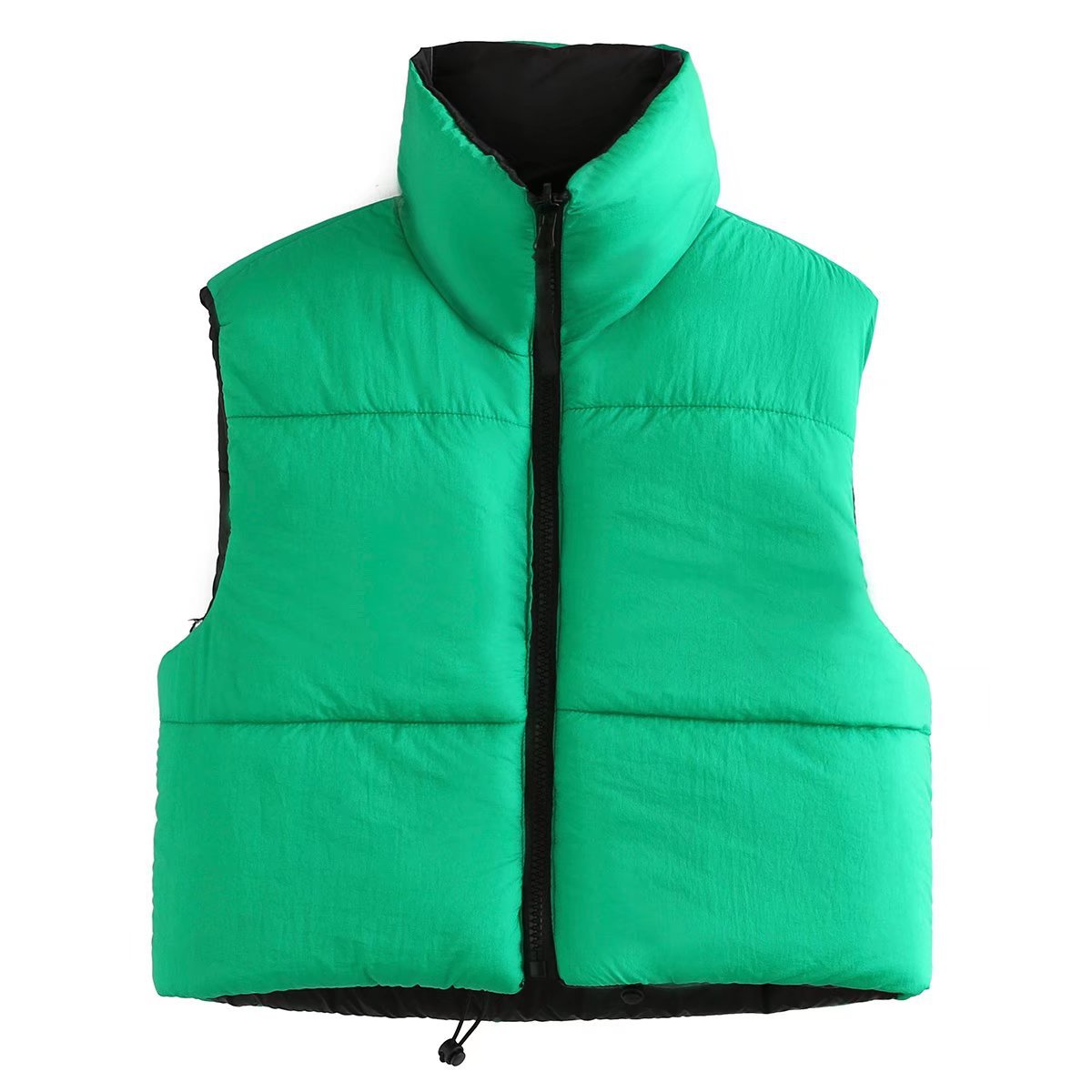 Women Reversible Stand Collar Vest 22