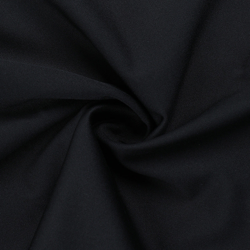 Women Sexy Cutout Slit Black Halter Dress 15