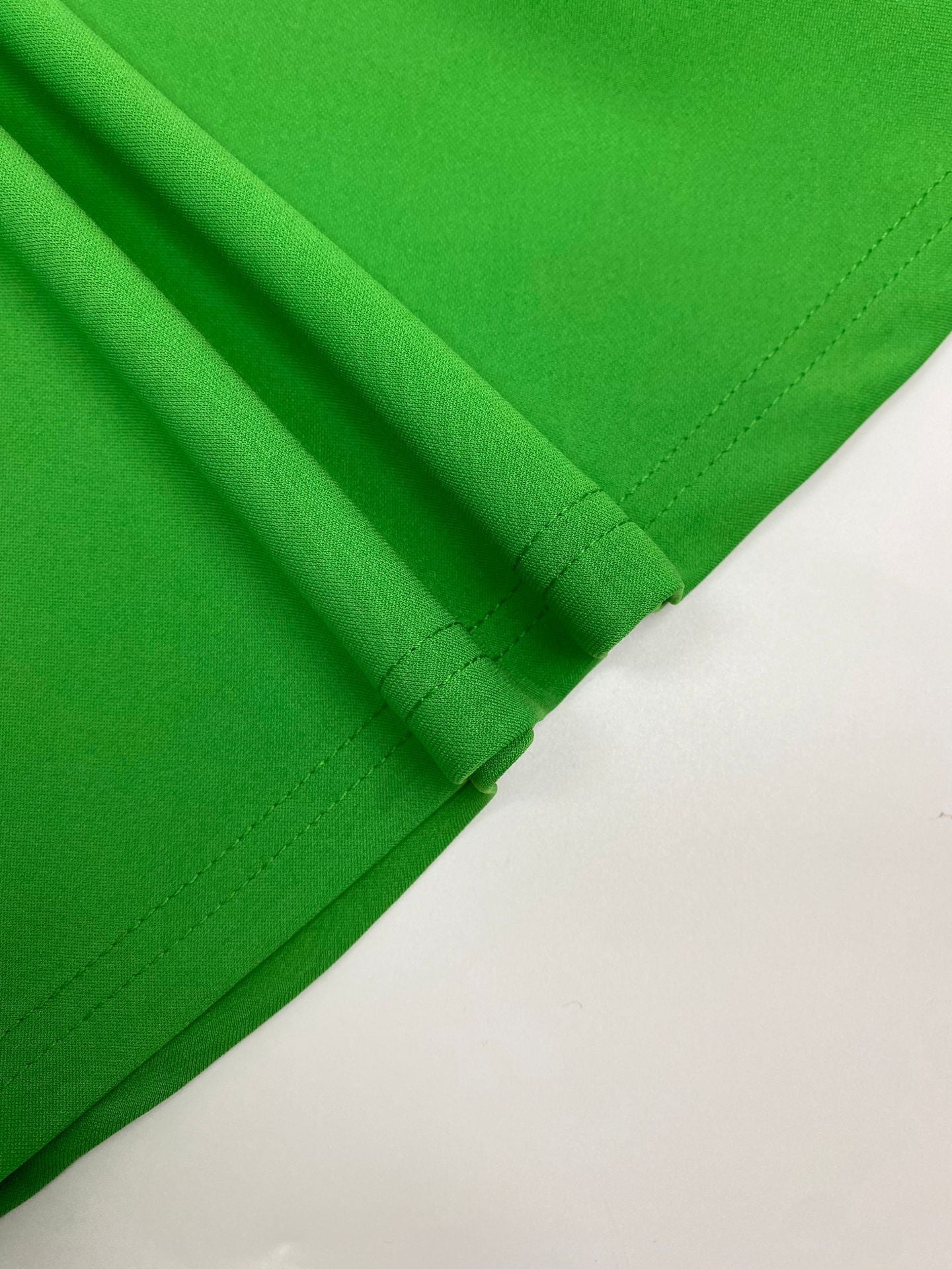 Plus Size Women Cross Turndown Collar Short Sleeve Solid Dress 7