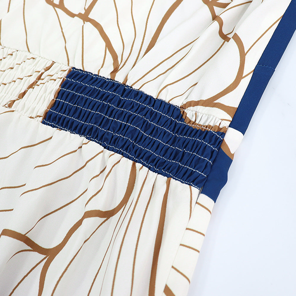 Ruffle Slash Shoulder Low Back High Slim Waist Women's Long Dress 10