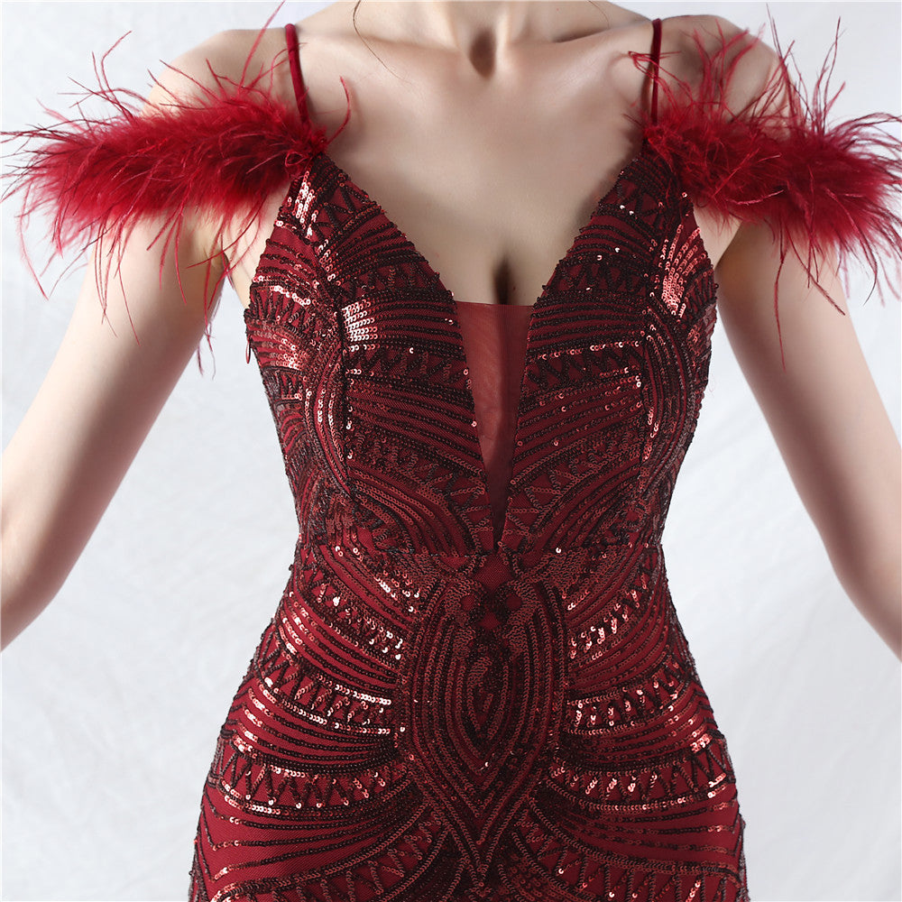 Elegant Luxury Sequins Evening Dress 57