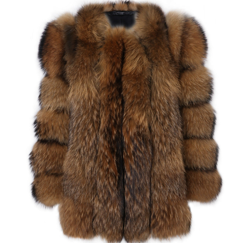Women's Faux Fur Jacket Autumn And Winter Faux Fur Coat 18