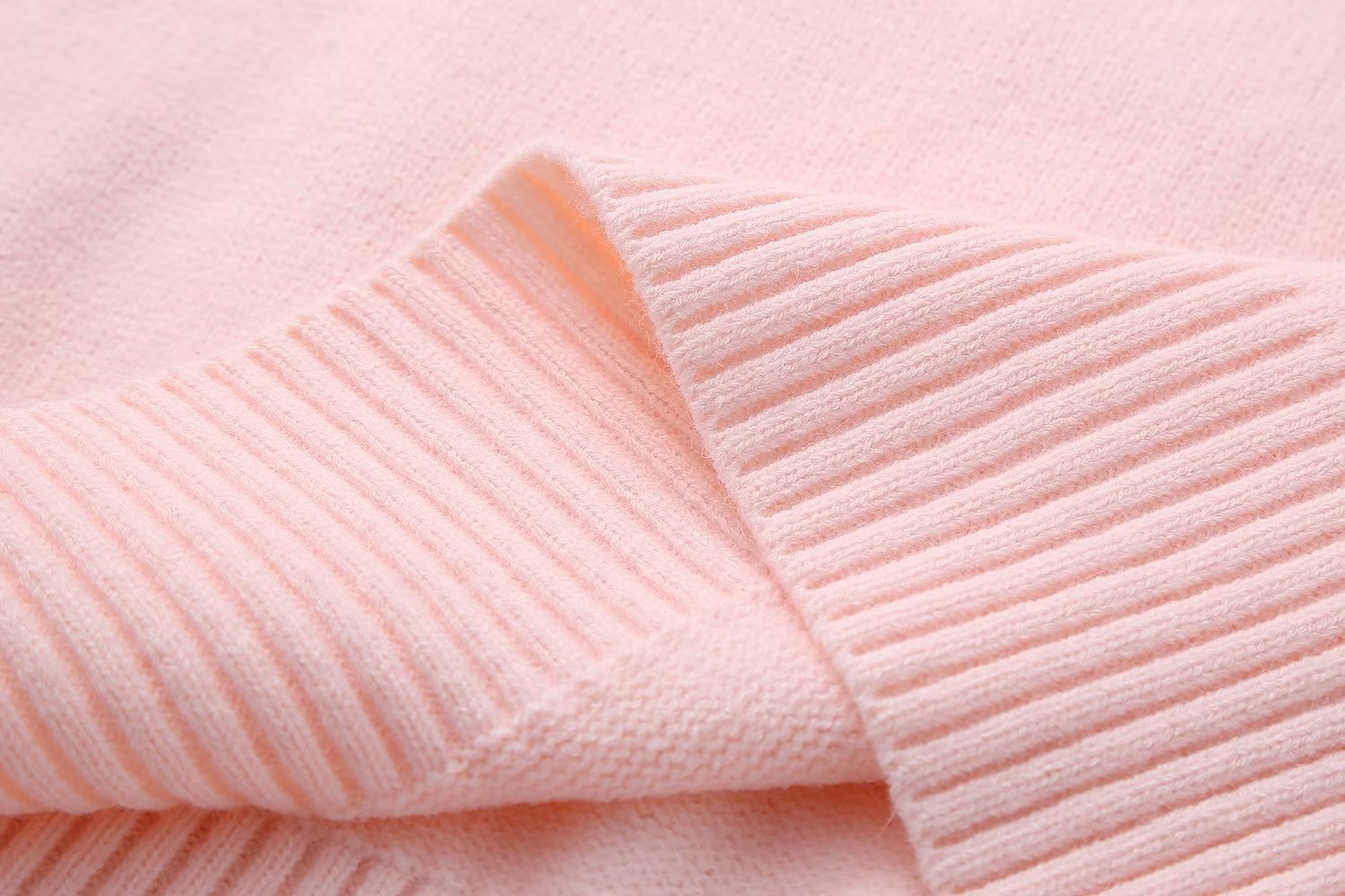 Women Loose-Cut Winter Pink Round Neck Casual Sweater 19