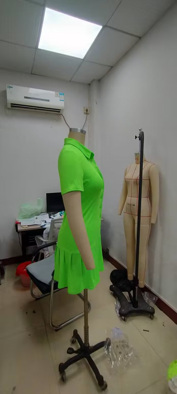 Casual Solid Color Short Sleeve Loose Dress 8