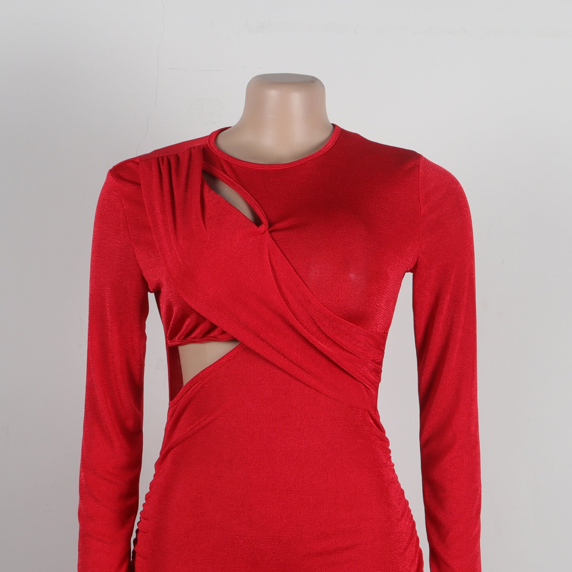 Sexy Slim Side Open Waist Nightclub Bodycon Dress 31