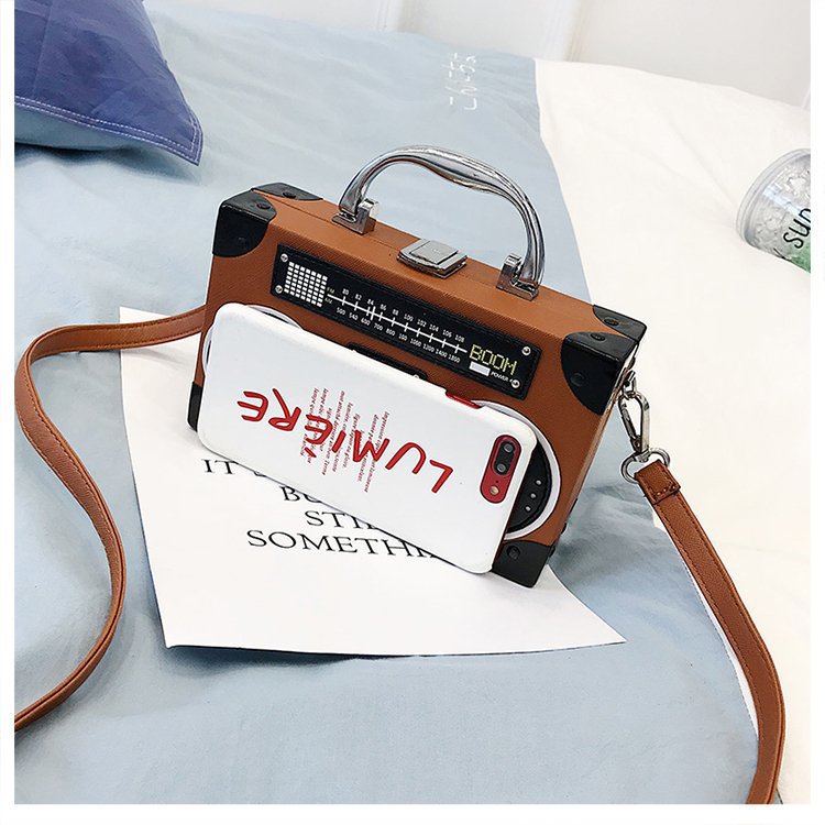Radio Bag Box Shoulder Crossbody Bag Creative Style Funny Handbag For Women 21