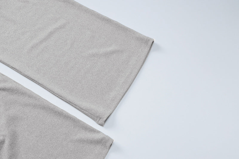 Women Spring Summer Crop Short Sleeve T-Shirt And Pants Two-piece Set 15