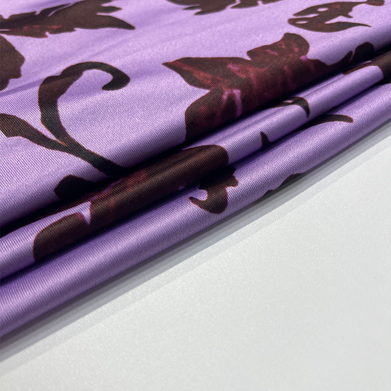 Spring Summer Women's Printed Halter Neck Lace-up Sexy Low-Back Slim Dress 21