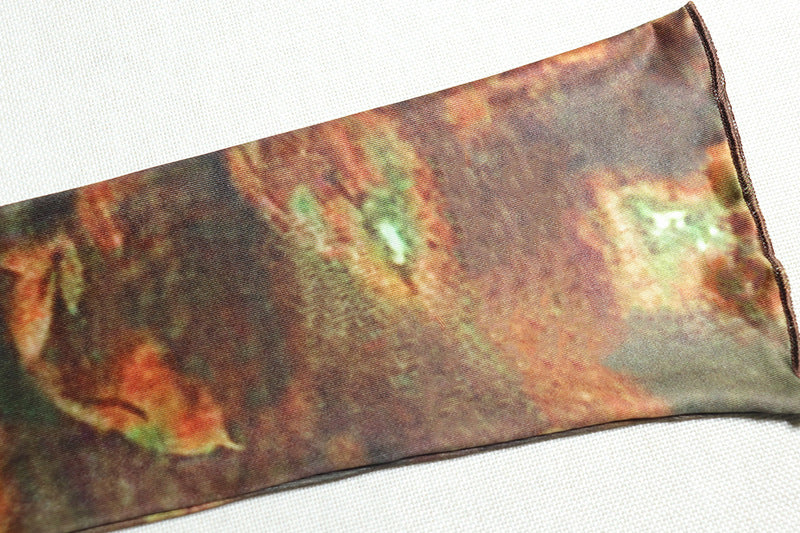 Fashion Printed Retro Long Sleeve Round Neck Hollow Lace-Up Bodycon Women's Dress 15