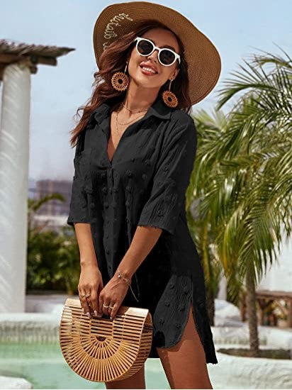 Chiffon Shirt Jacquard Loose Women's Casual Blouse 33