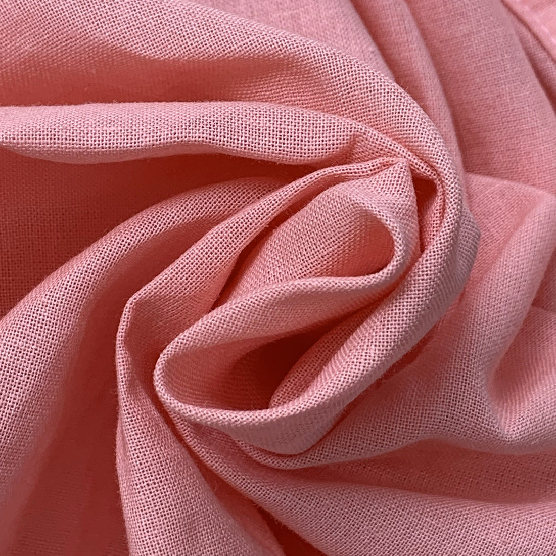 Spring Summer Women's Fashion Solid Color Linen Loose Turndown Collar Top Shirt 9