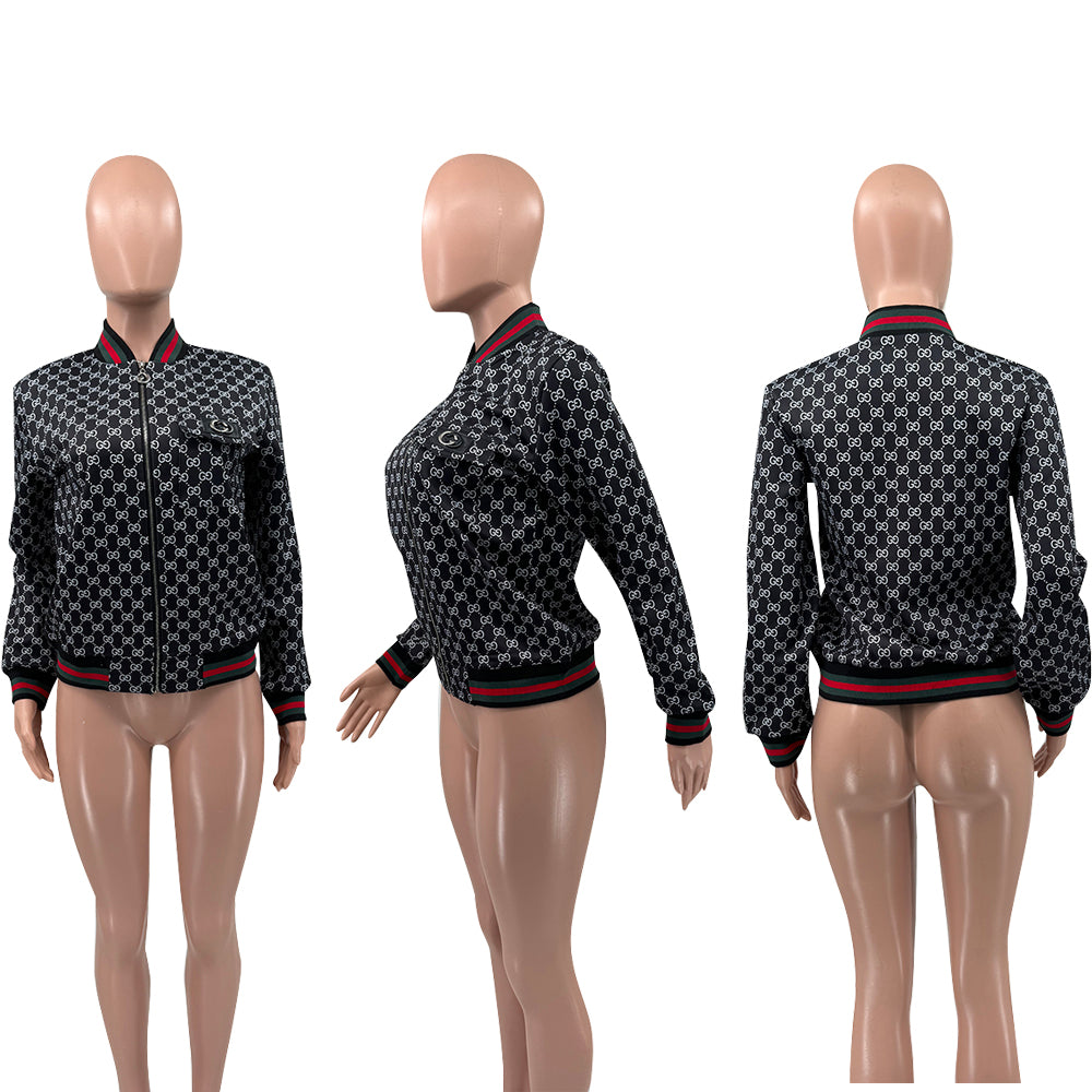 Women Fall/Winter Casual Zipper Pocket Jacket 8