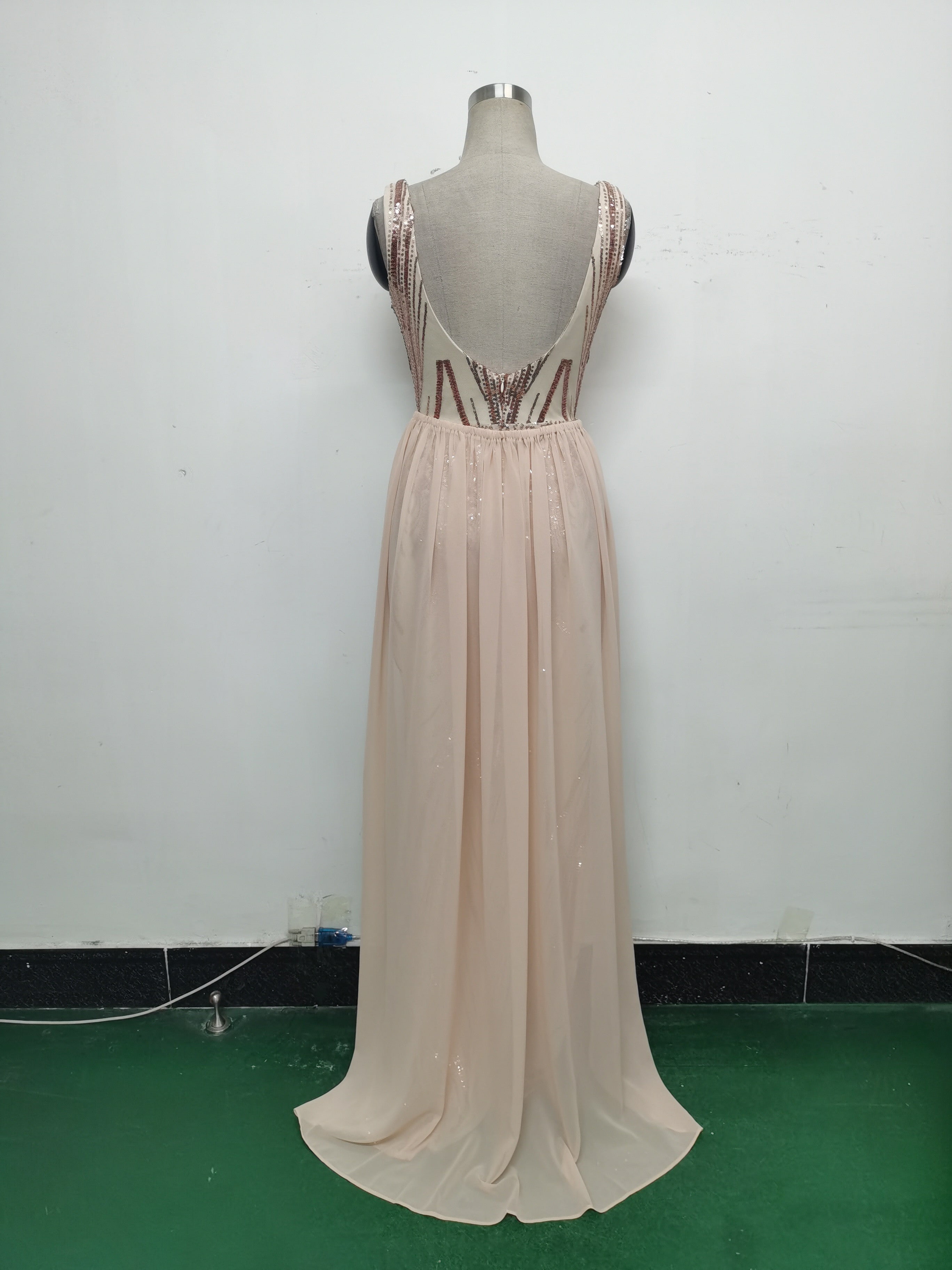 Women Beaded Beaded Sequin Evening Dress 30