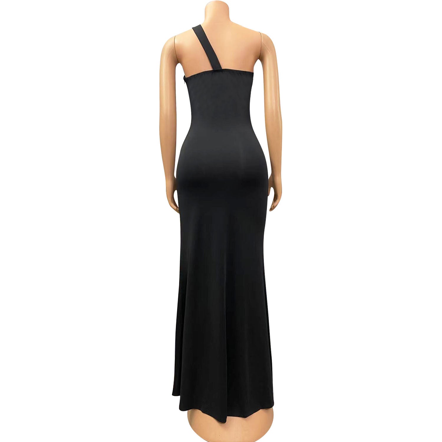 Autumn and winter women's sexy dress hollow sleeveless slit dress for women 11