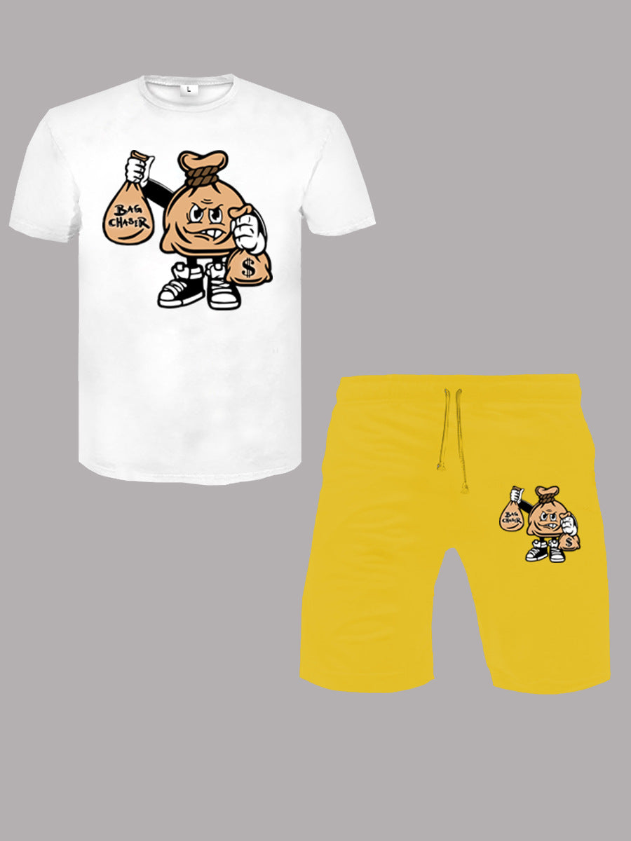 Men's Summer Print T-Shirt Set 9