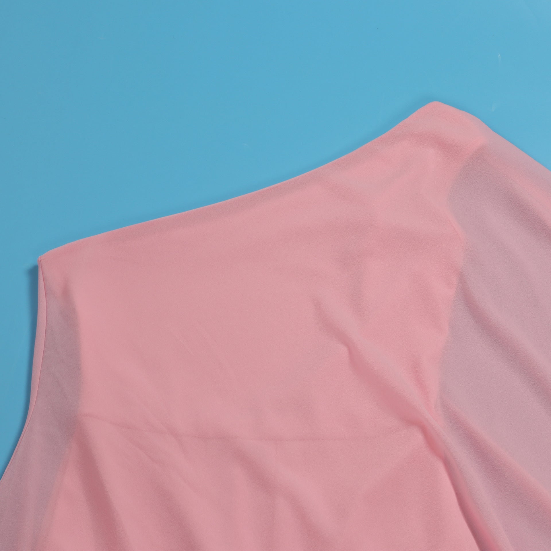 Women Sexy One Shoulder Sleeveless Stretch Jumpsuit 65