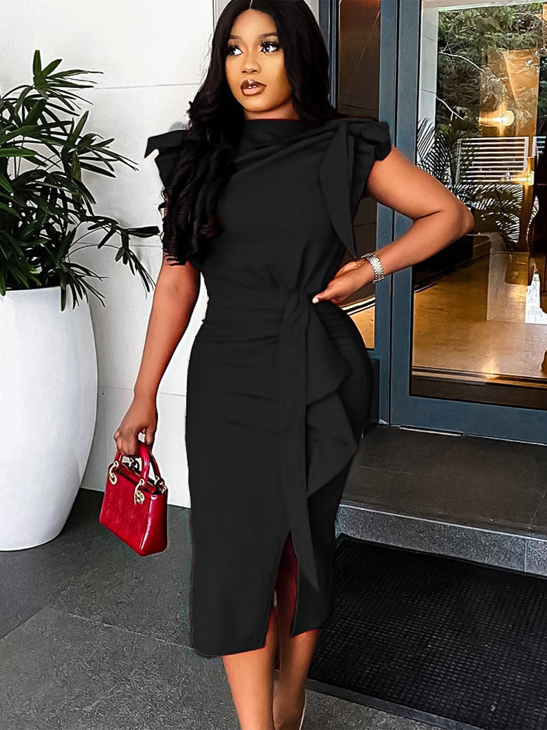 Plus Size Women Sexy Red Maxi African Dress 5