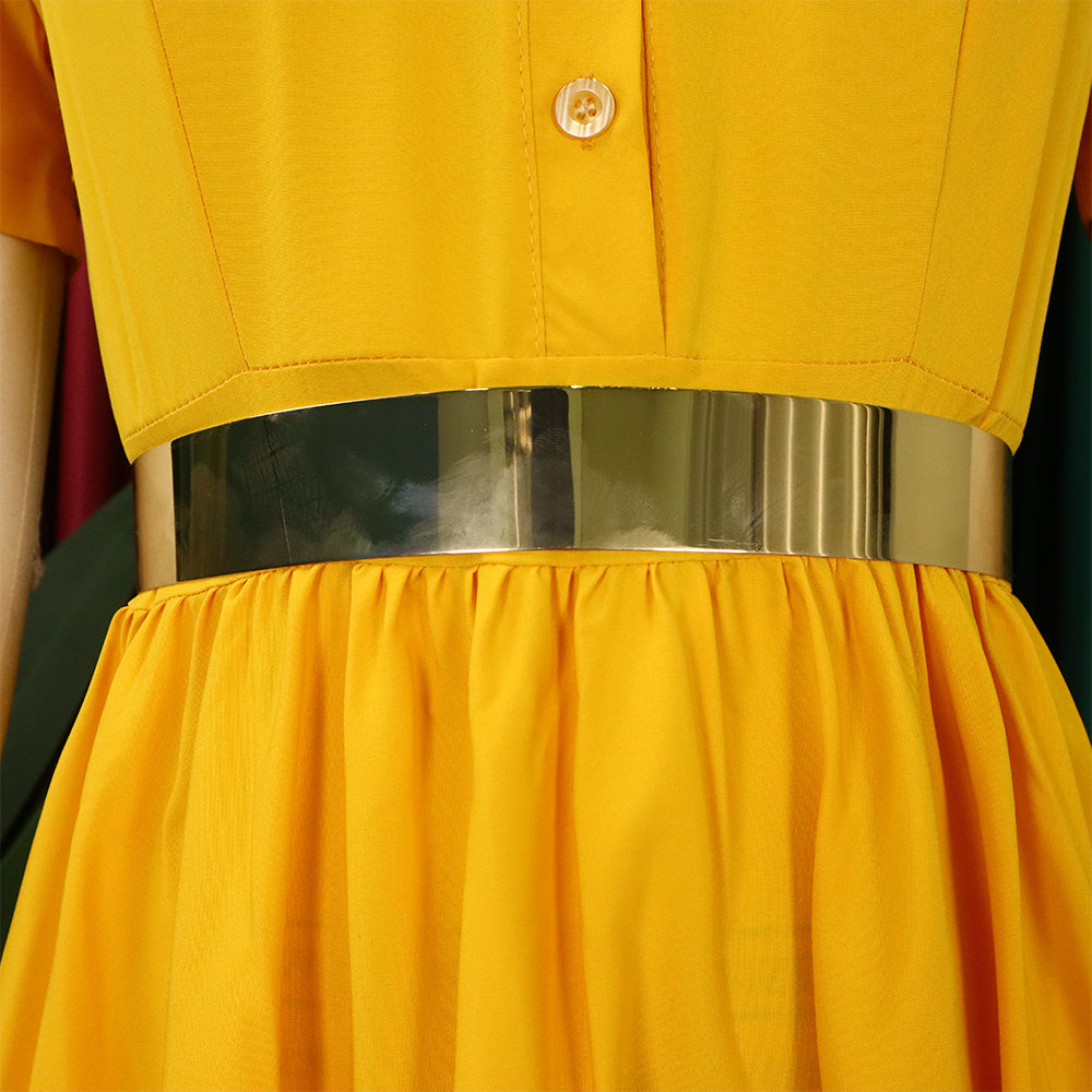 Women Summer Short Sleeve Belted Dress 17