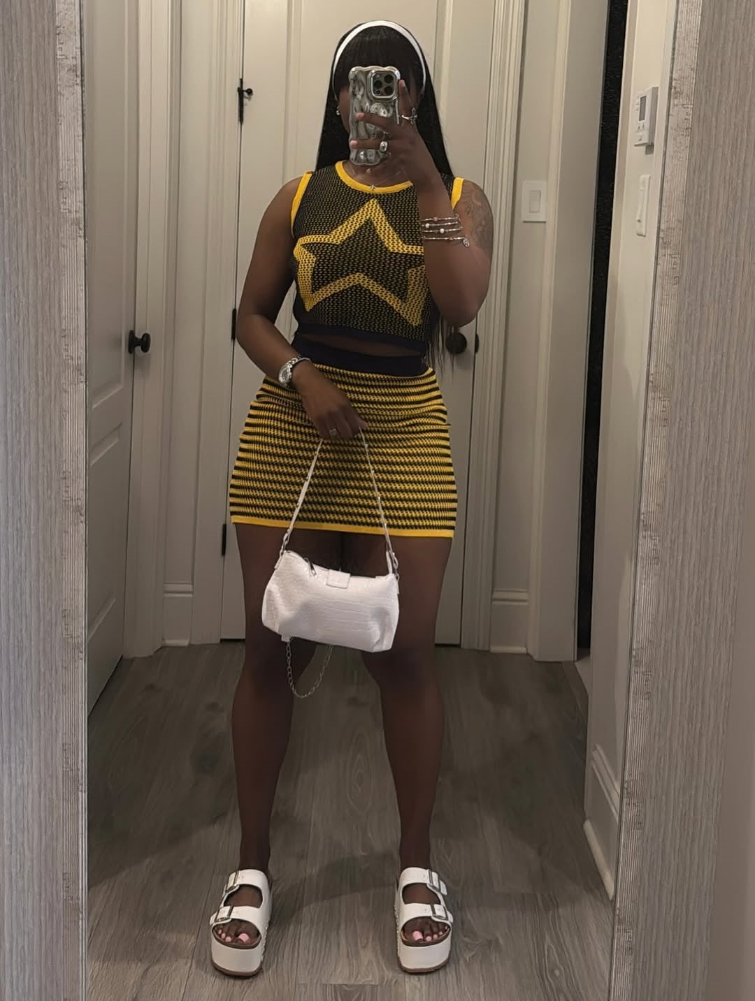 Summer Knit Tank Top Bodycon Skirt Set 6