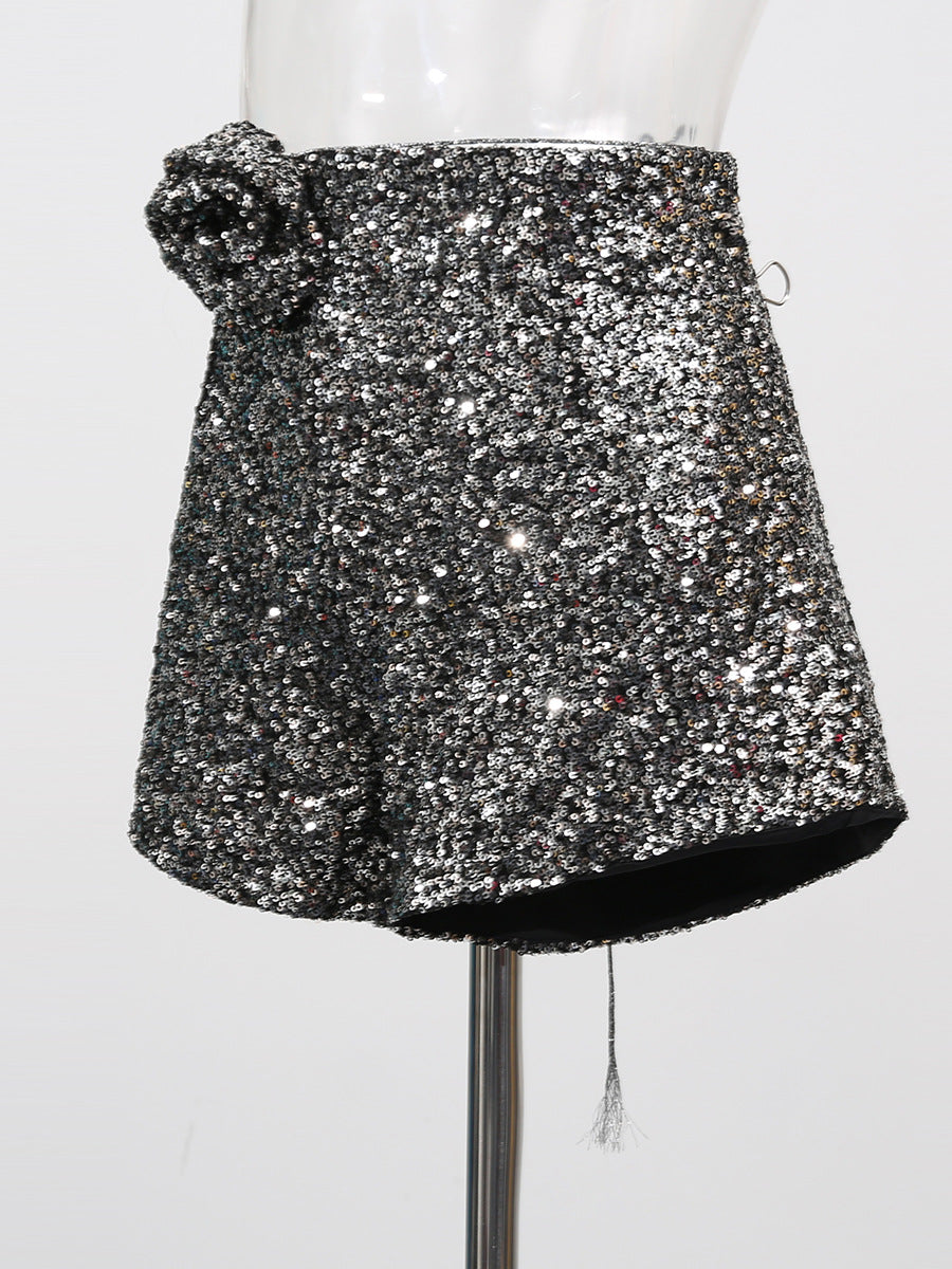 Women Sequin Sexy Trend Shorts 4
