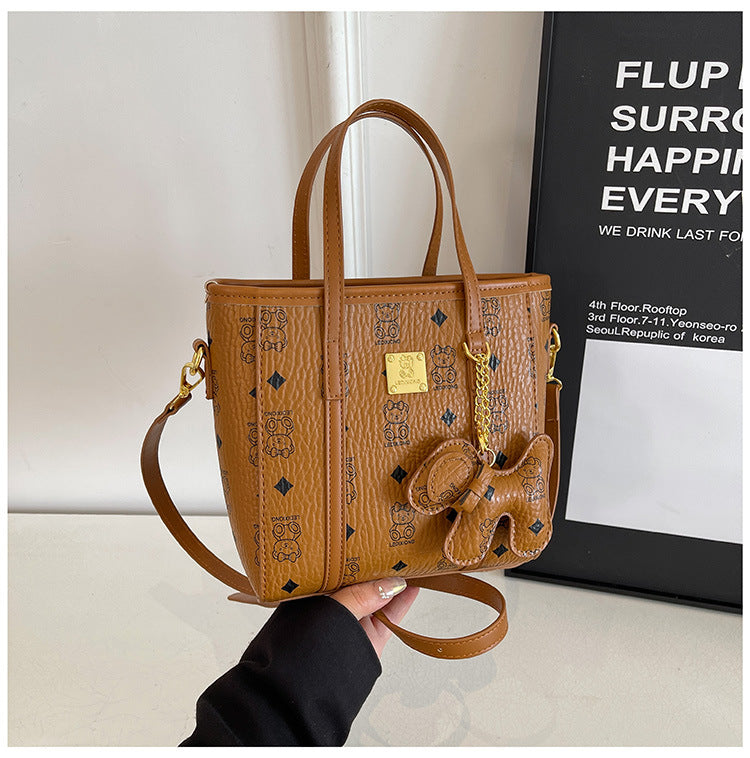 Women Popular Handbags Single Shoulder Bag Printed Bucket Bag Crossbody Bag 28