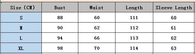 Women printed long-sleeved dress (without belt) 8