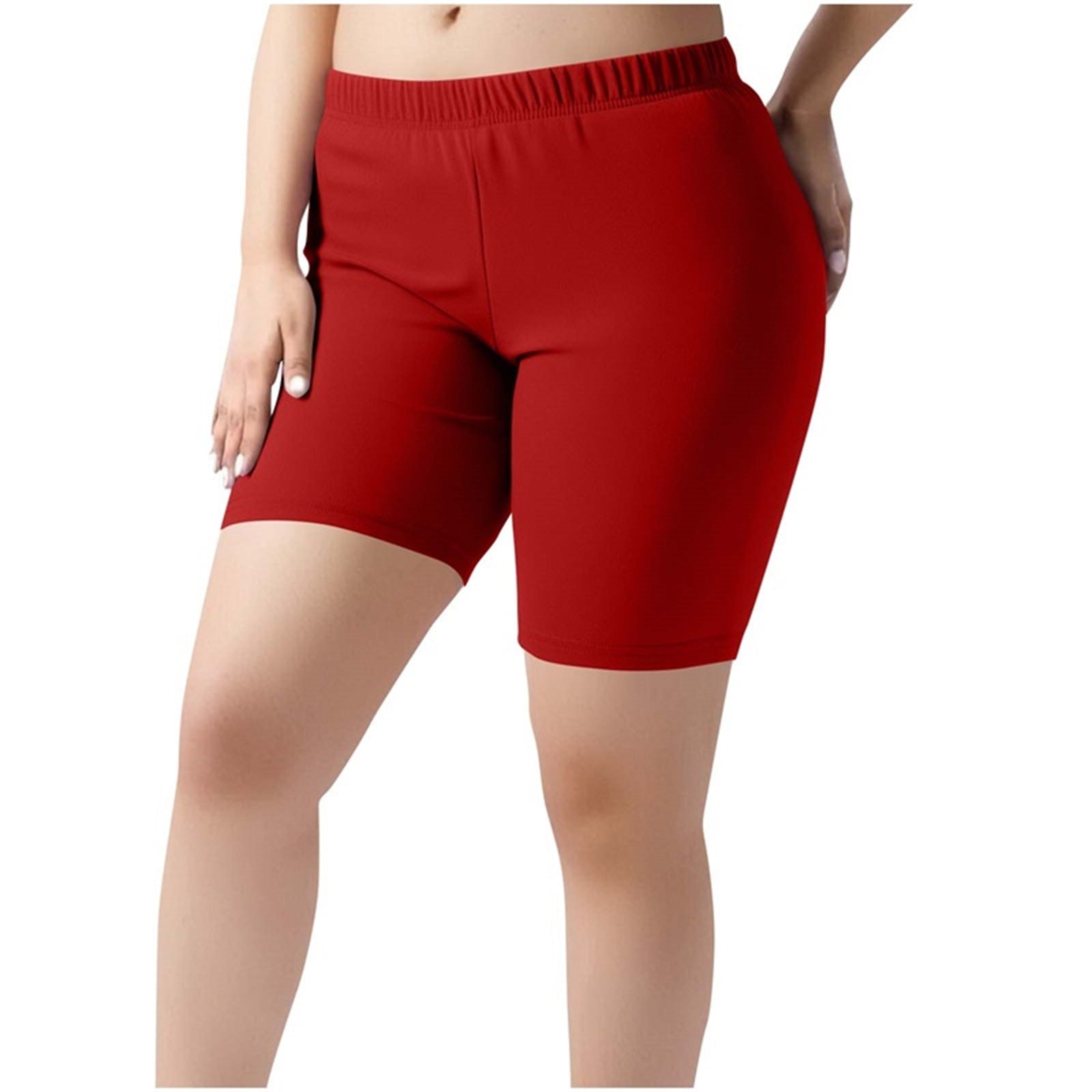 Women's Trousers Hot Shorts Plus Size Elastic Waist Casual Pants 12