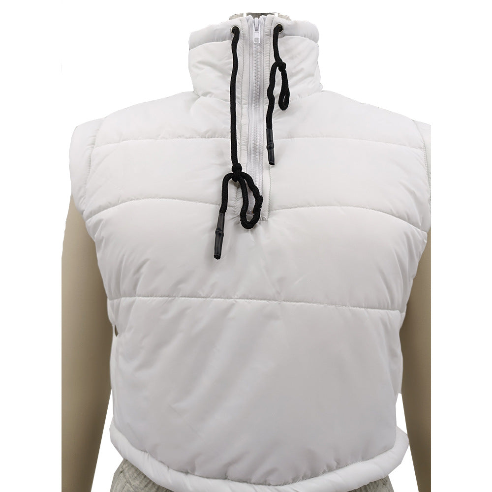 Spring Sleeveless Cotton-Padded Vest Jacket 13