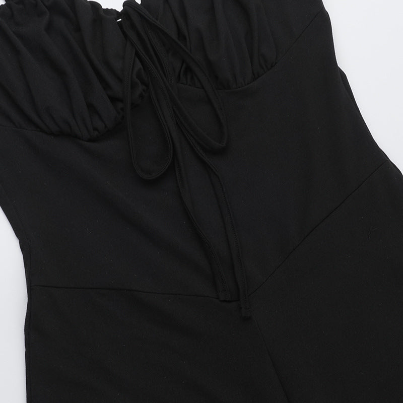 Women's Sexy Lace-Up V-Neck Jumpsuit 16