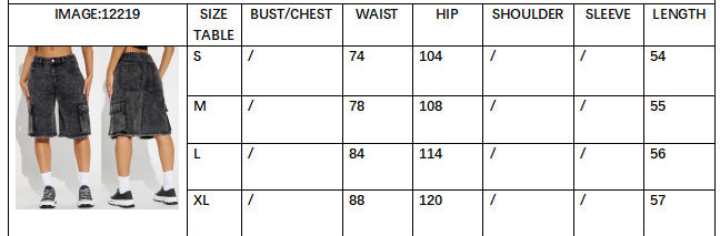 Summer Street Washed Women's Straight Denim Midi Shorts 5