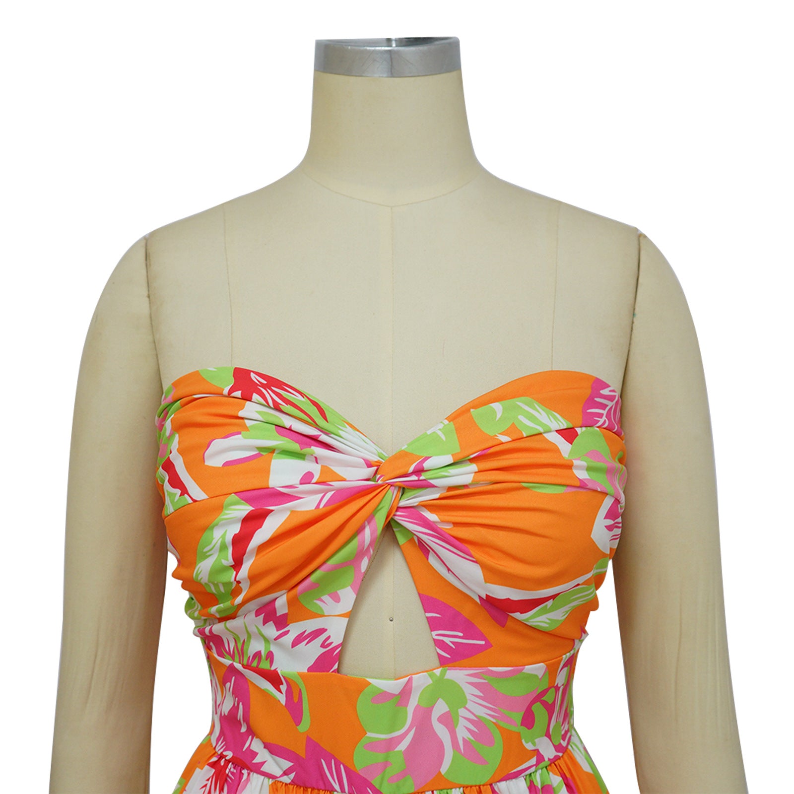 Fashion Ladies Summer Sexy Low Back Print Wide Leg Jumpsuit 19