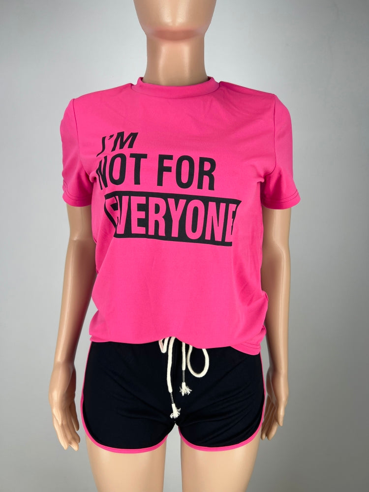 Women'S Contrasting Color English Letter Print Tracksuit Sports Two-Piece Shorts Set 18