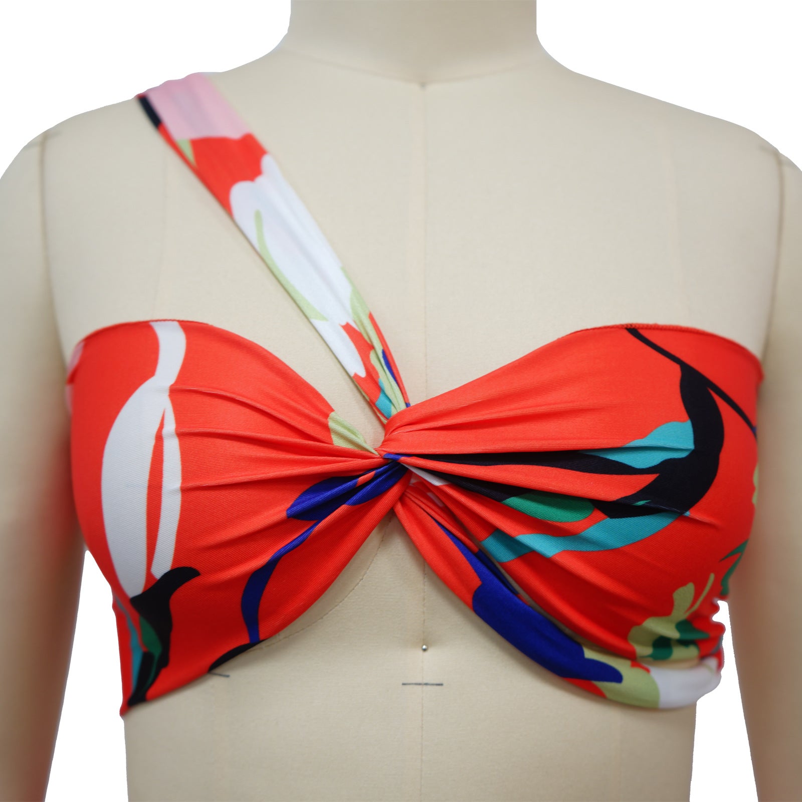 Women Summer Top and Ruffled Slit Skirt Two-piece Set 14