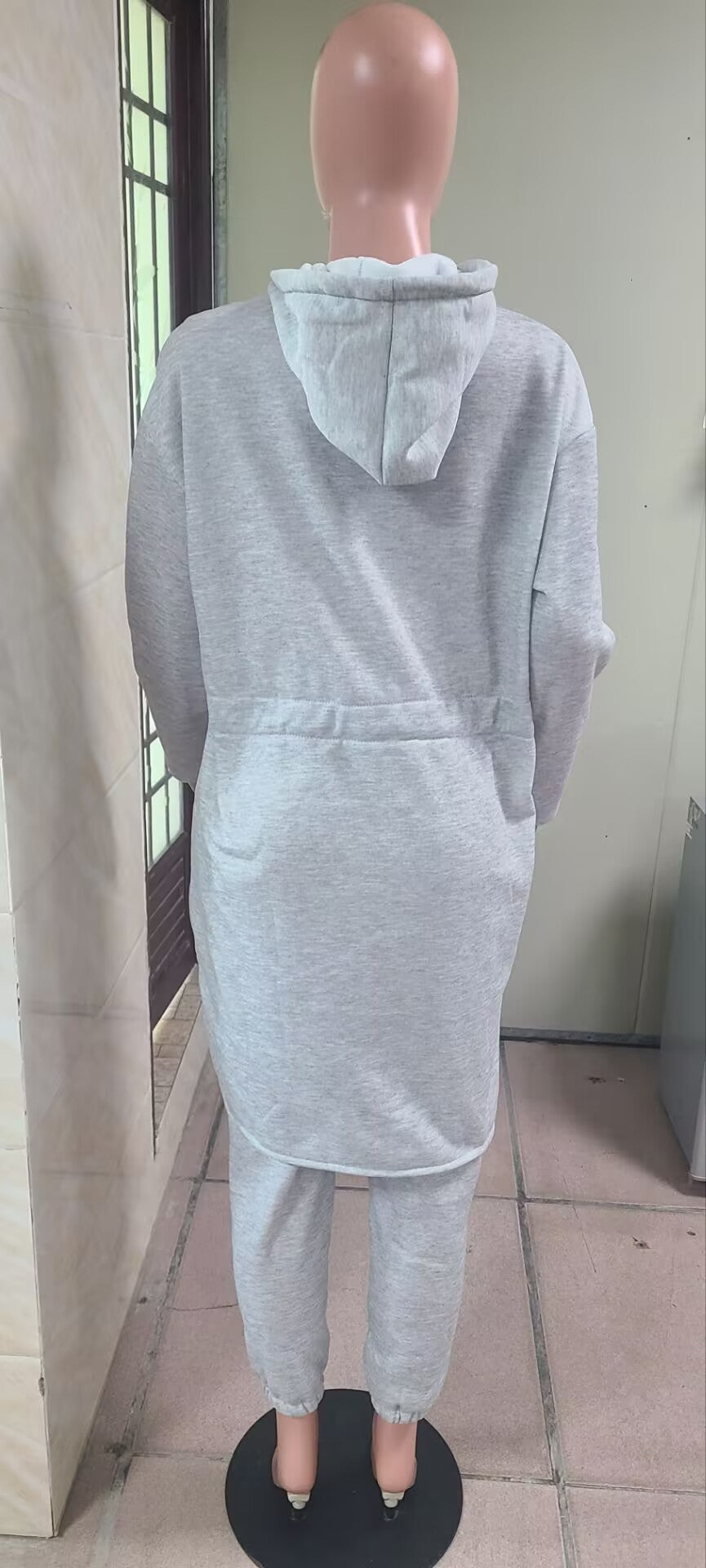 Women Casual hooded fleece jacket and pant two-piece set 22