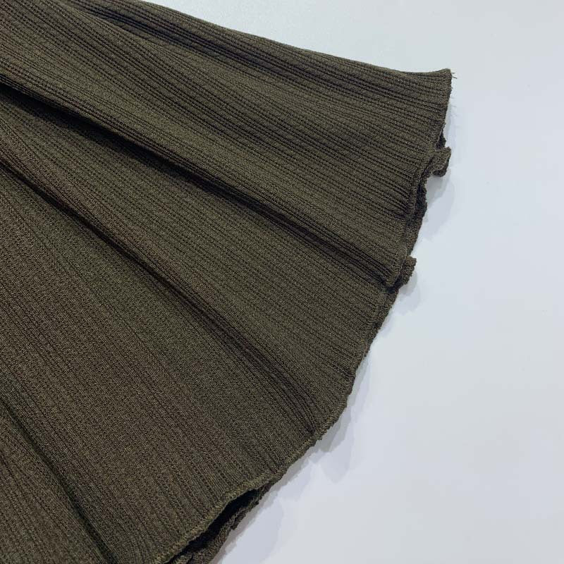 Autumn And Winter Slim Waist High Collar Slim Fit Knitting Long Dress For Women 20