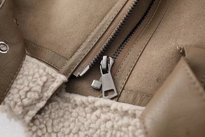 Winter Women Furry PU-Leather Jacket 24