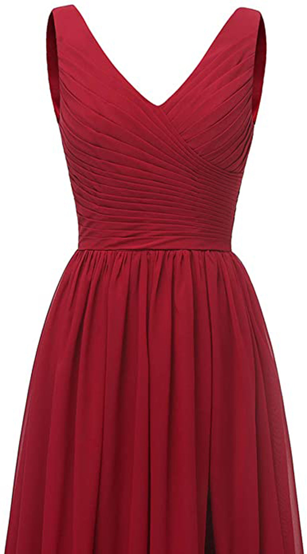 Elegant Chic V-neck Sleeveless Slit Evening Gown 3