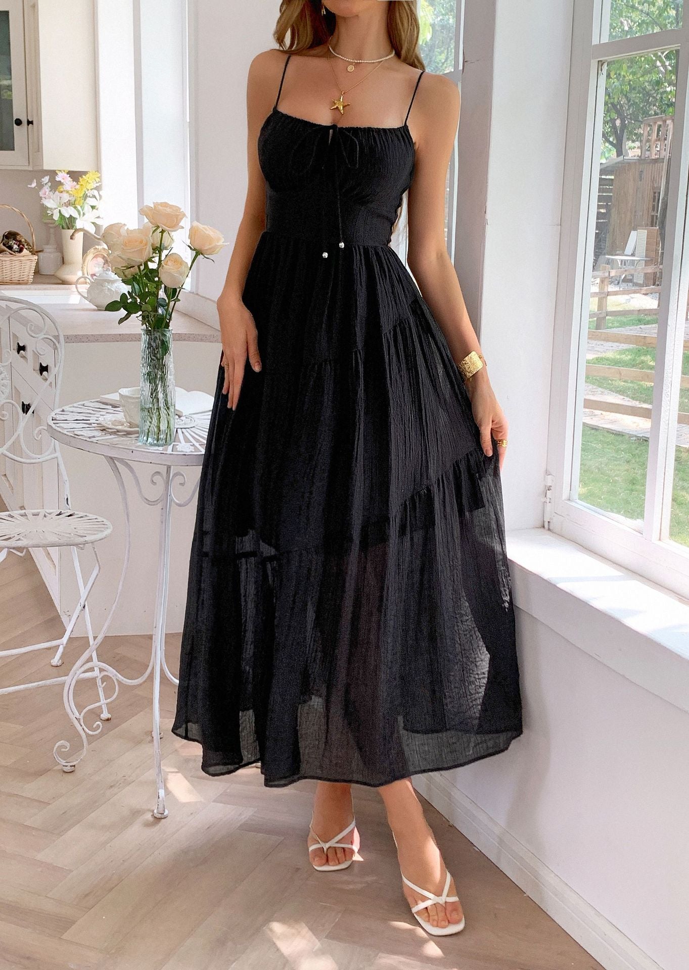 Spring/Summer Women's Holidays Casual Strappy Beach Dress 14