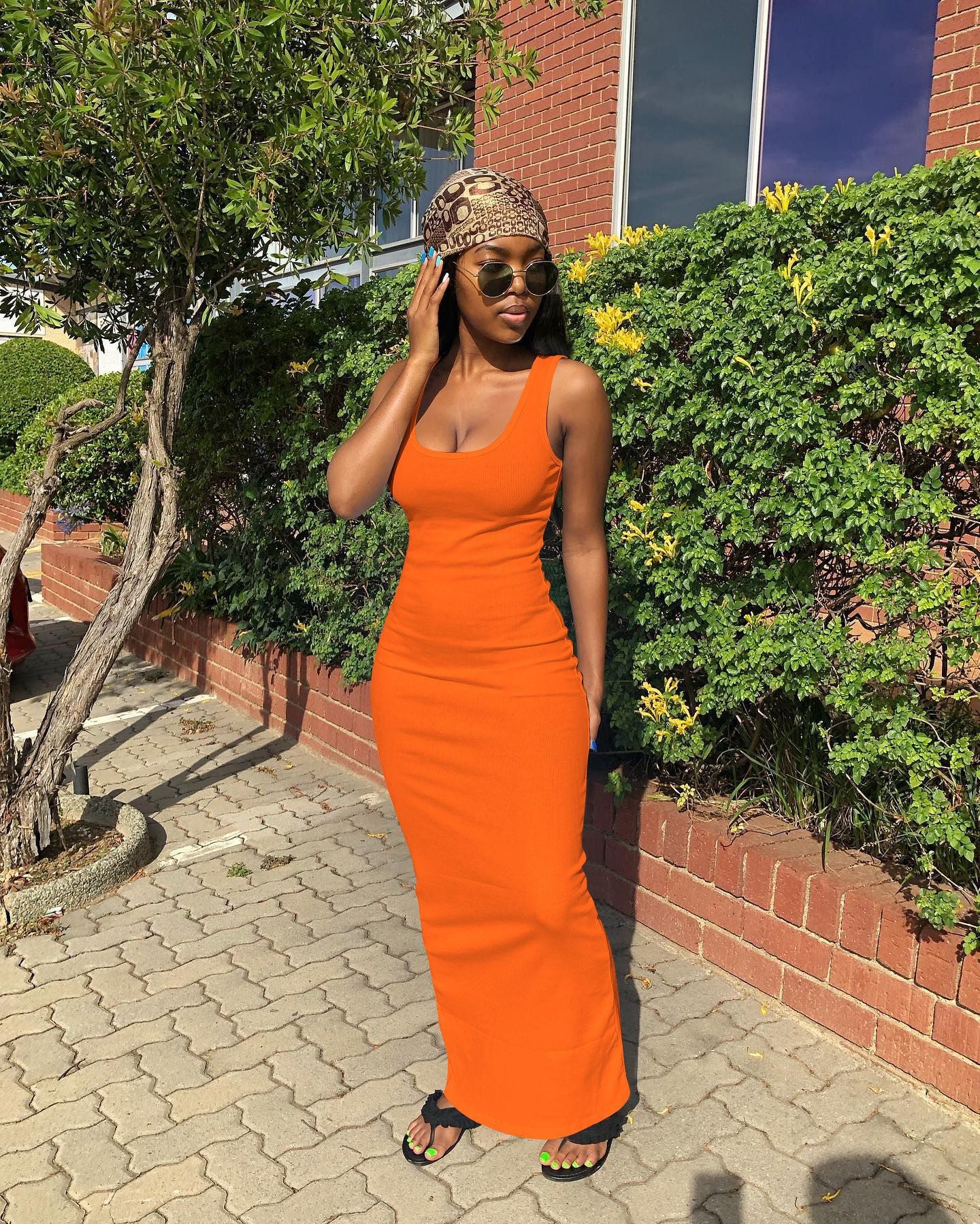 Women Sexy Ribbed Sundress 4