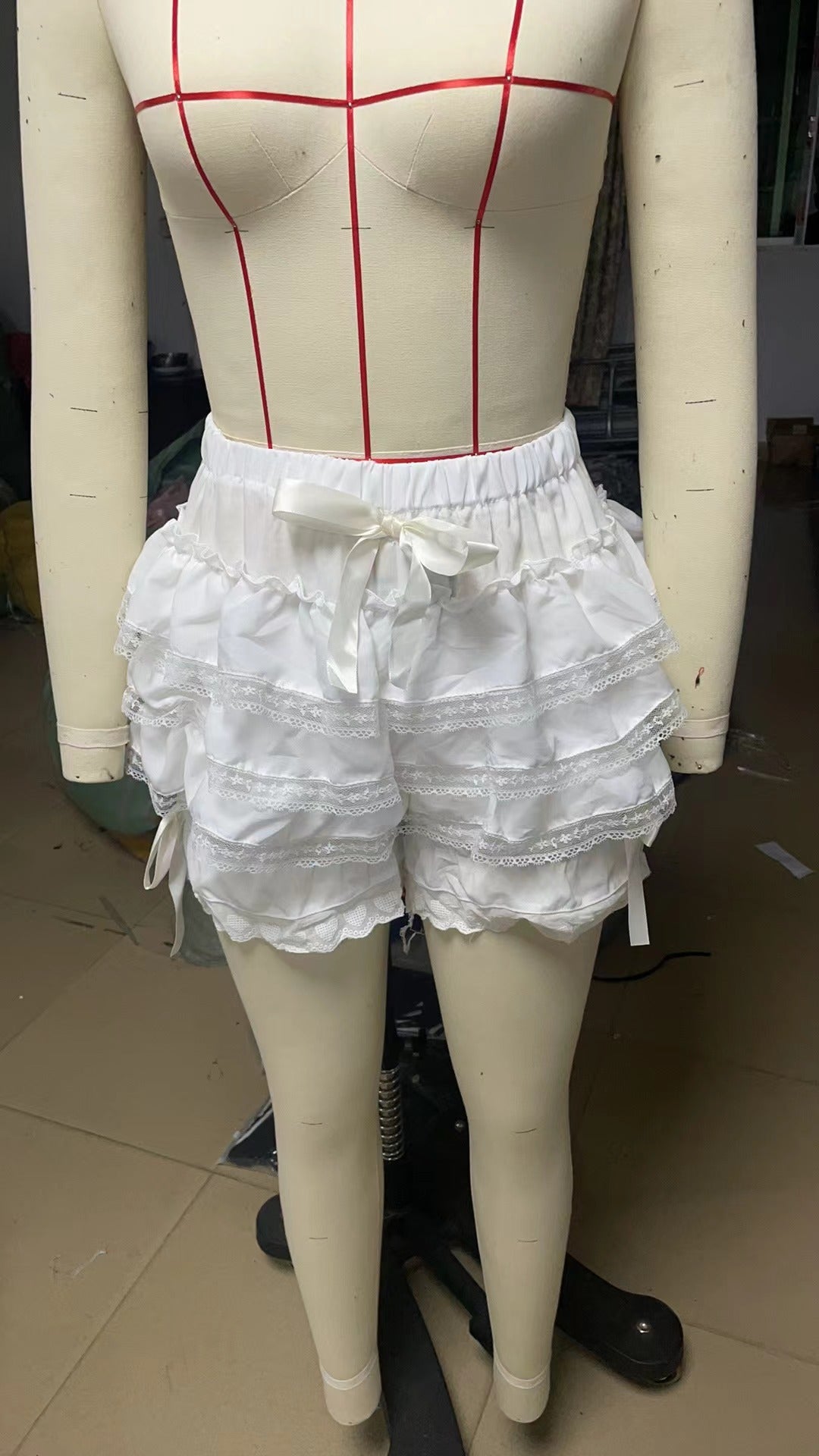 Women Bow Cake Multi-layer Lace Short Skirt 8