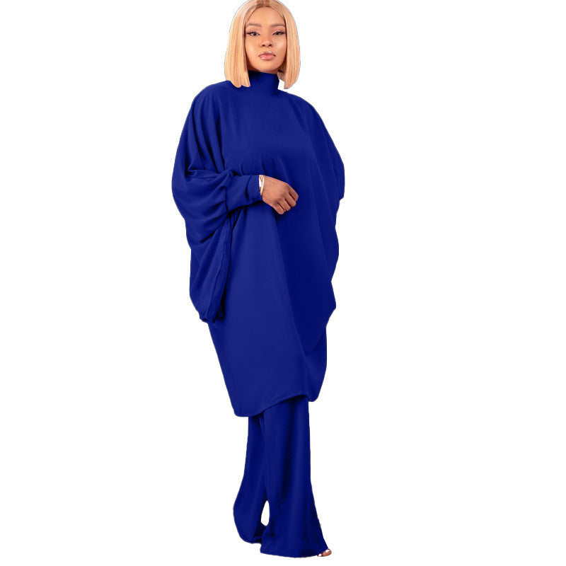 Autumn And Winter Chic Women's Suit Fashionable Baton Loose-Sleeved Shirt Straight-Leg Trousers Two-Piece Set 13