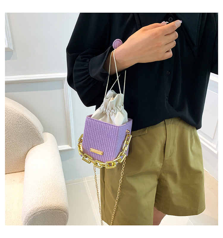 Women Mini Chain Handbag Shoulder Messenger Bag Small Square Bag 18