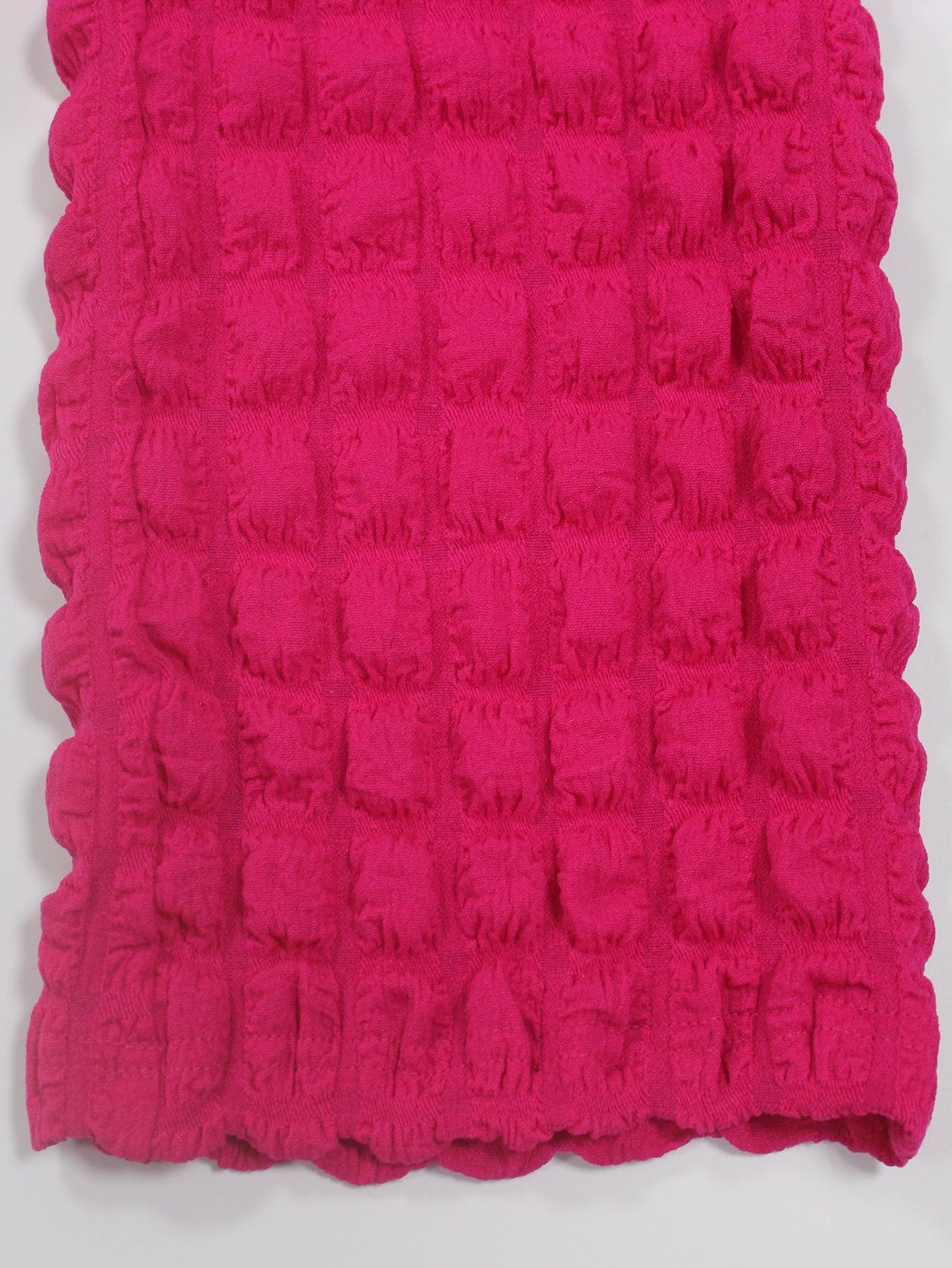 Women's Casual Bubble Fabric Elastic Waist Tight-Fitting Pants 11