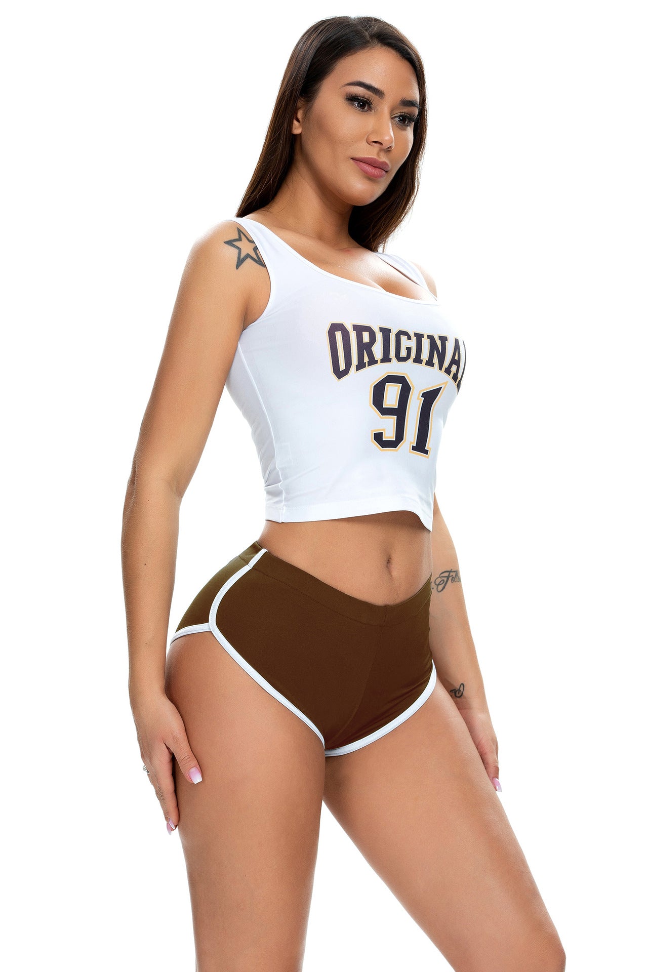 Summer Women's Sexy Running Stretch Sports Yoga Fitness Shorts 52