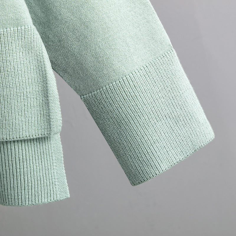 Women Autumn and Winter Loose Casual Sweater and Pant Two-piece Set 31