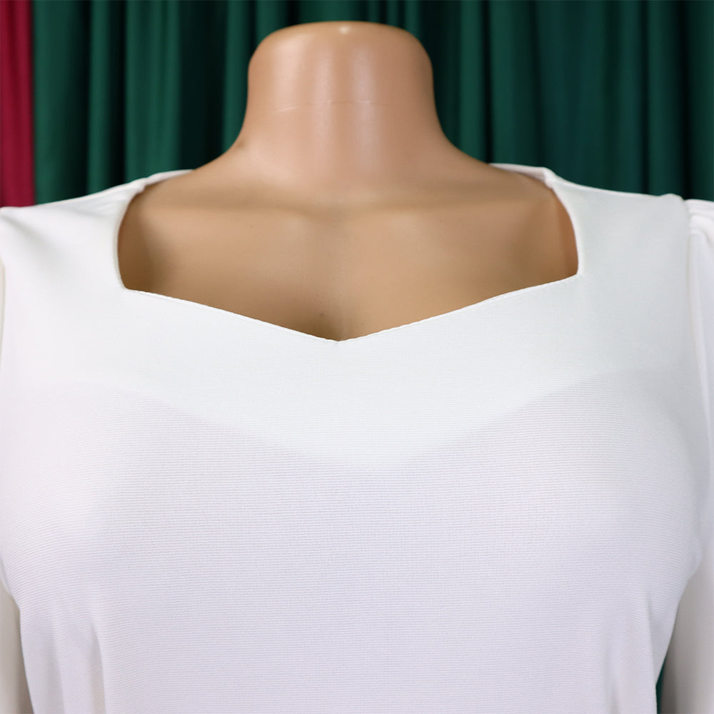 Plus Size African Women Long Sleeve Solid Loose Wide Leg Jumpsuit 31