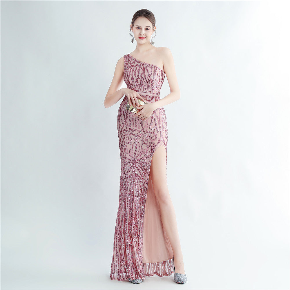 Plus Size Women Sequined Formal Party Maxi Evening Dress 8