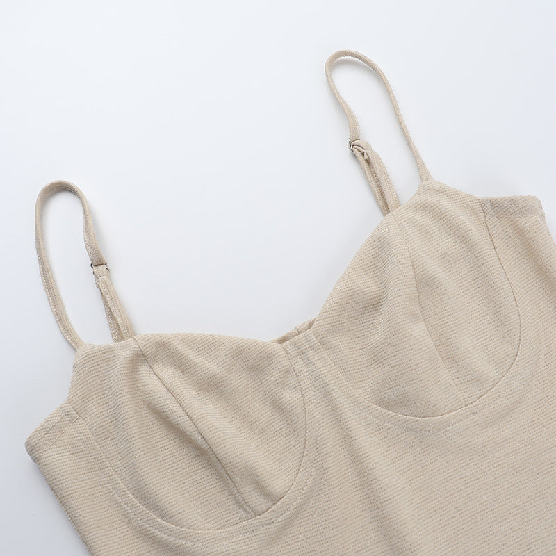 Women summer sexy French patchwork strap dress 9