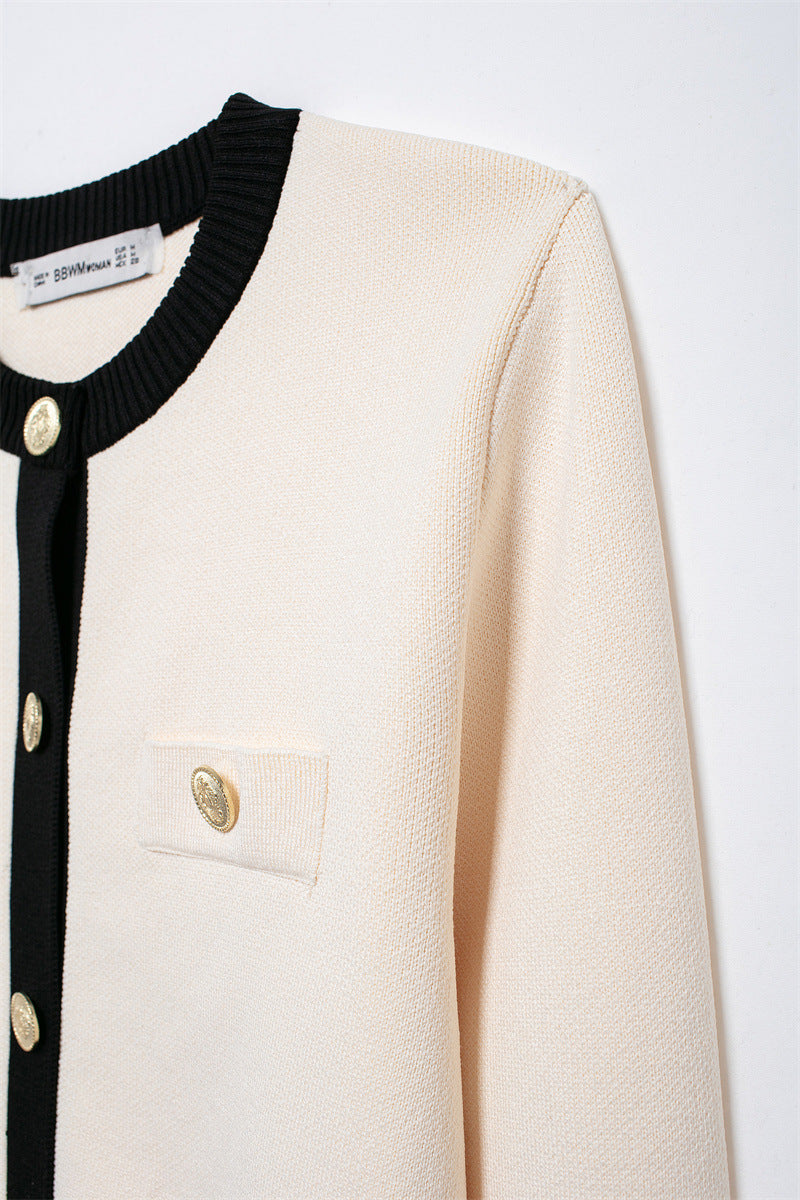 Women Autumn Gold-breasted Knitting Top 19