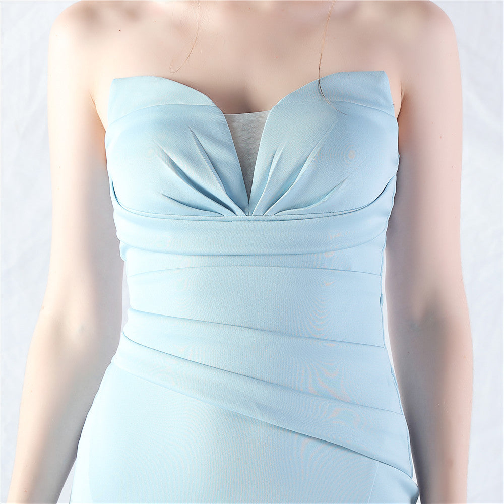 Women Sexy Off Shoulder Satin Evening Dress 44